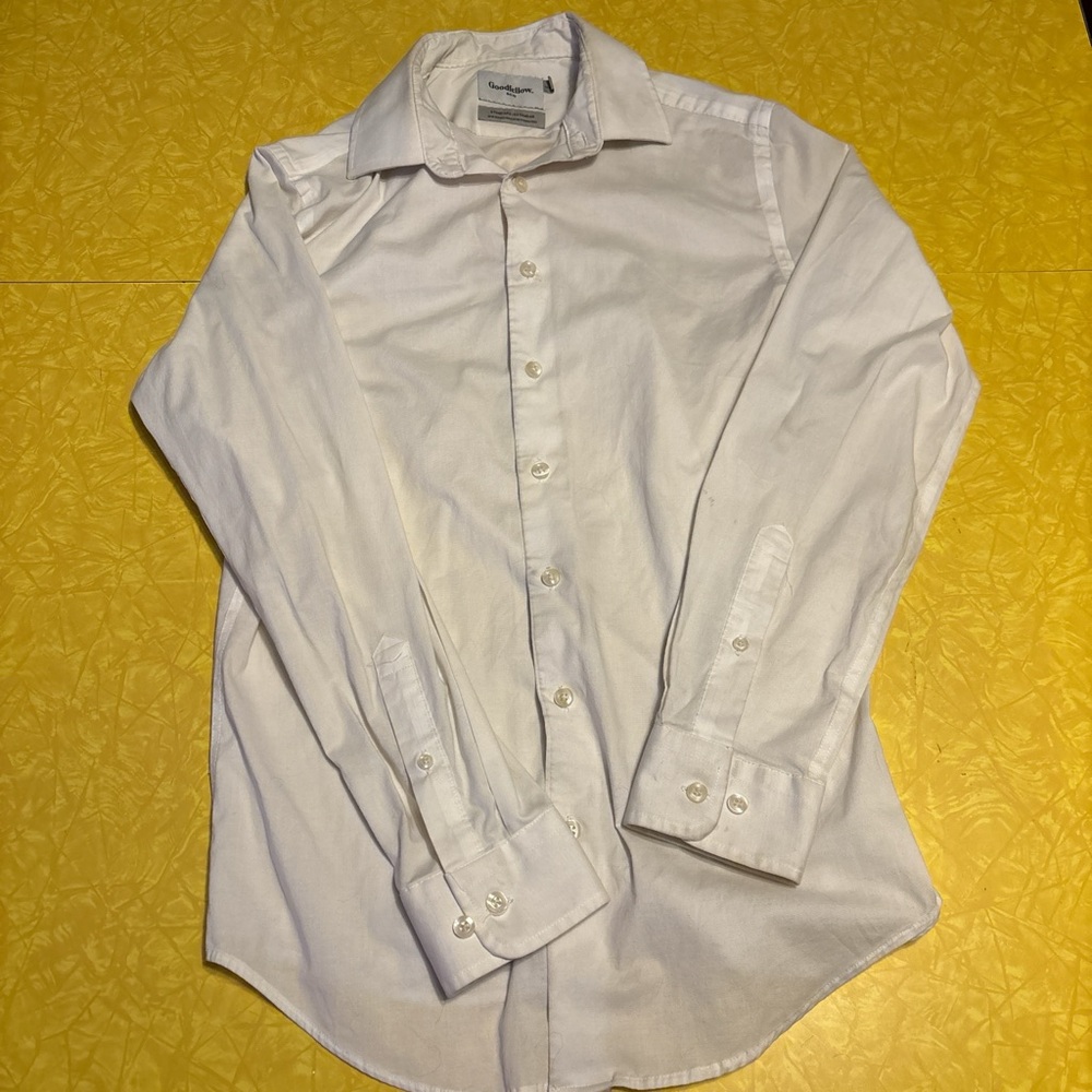 Goodfellow & Co White Dress Shirt Classic Long Sleeve
